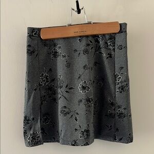 Floral Gray Skirt